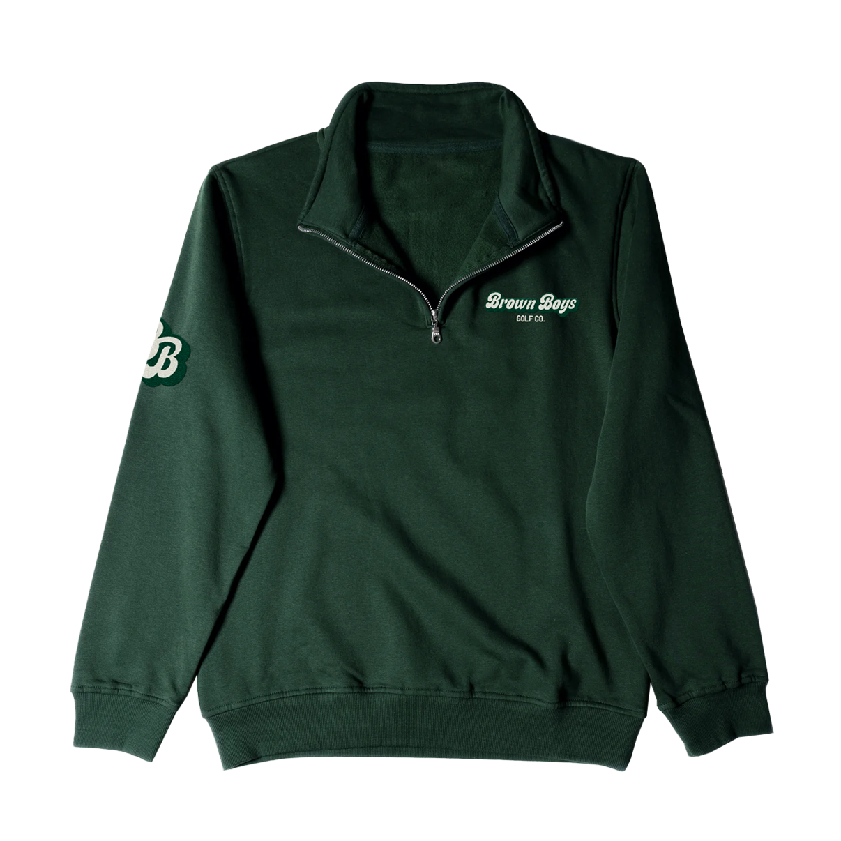 Forest green quarter zip best sale