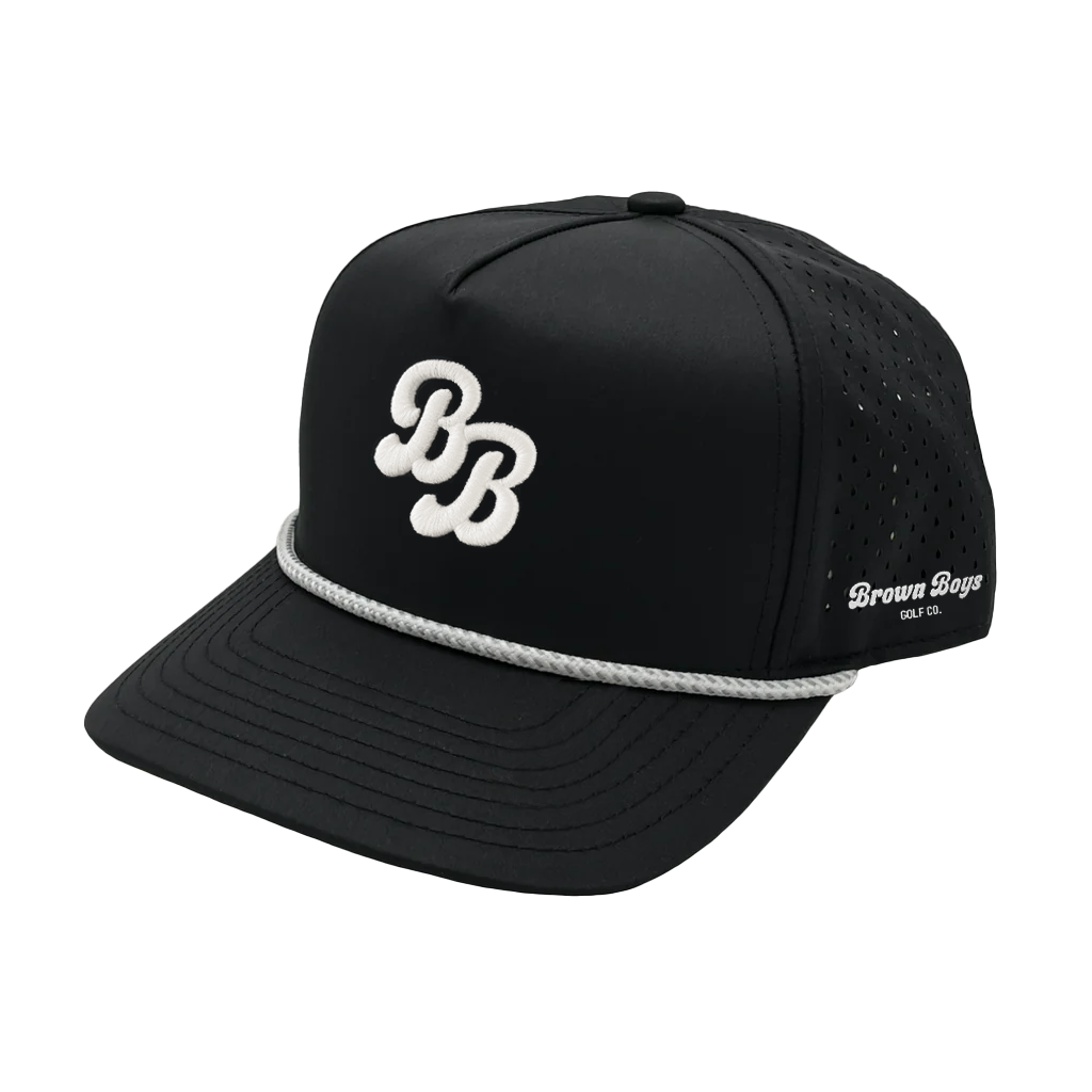 BB Mesh Back Rope Hat Black