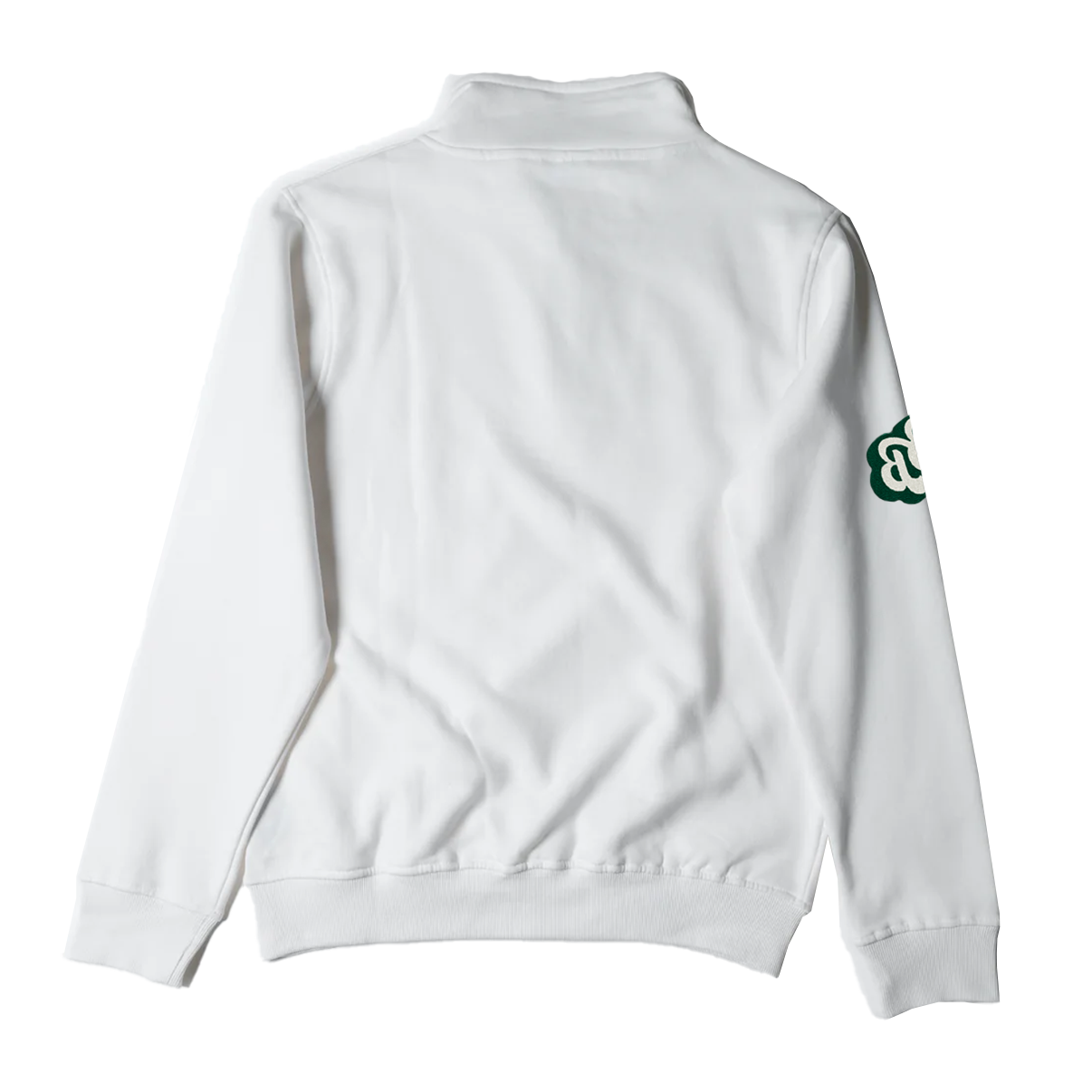 BB Quarter Zip Sweater - White